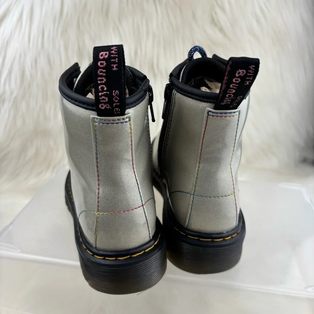 Dr. Martens 1460Metallic Silver Combat Boots